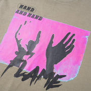 Hand Abstract Printing Short Sleeve Men