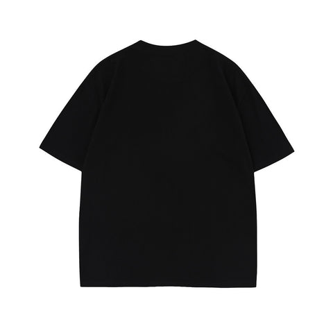Puppy Flocking Embroidered Short Sleeve Men